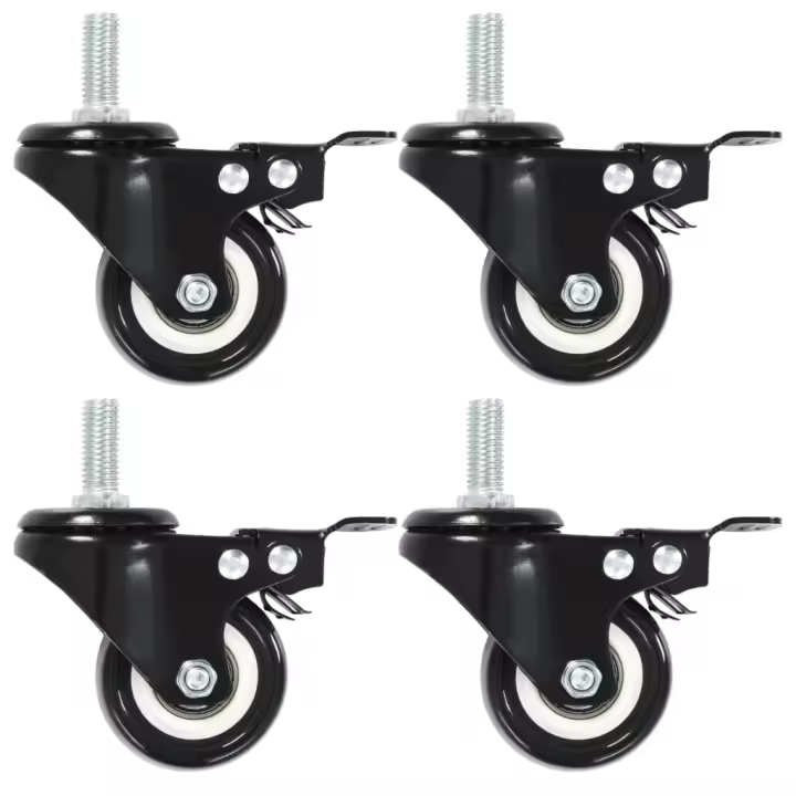 vidaXL Ruedas giratorias con frenos 4 unidades 50 mm - 1