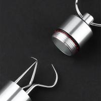 Set De 3 Piezas De Palillos Para Dientes En Acero Inoxidable Herramienta De Cuidado Dental Portátil Con Llavero Stonego - details 4