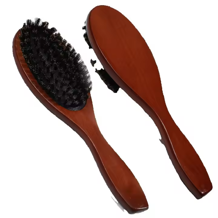 Pelo para Melo de Cerdas Naturales de Jabalí para Mujeres, Hombres y Niños, para Desenredar y Peinar, para Barba y Cabello Fino, Reduce La Rotura - 1