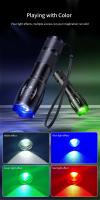 Linterna LED Recargable Multicolor 4 En 1 Luz Fuerte Portátil Impermeable Torcha Mini Lámpara De Camping Con Zoom Y Función De Cargador - details 3