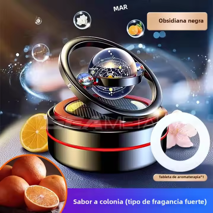 BLALION Diffusor De Aceites Esenciales Solar Para Coche Con Fragancia De Oceanos Ornaments Automáticos Para Tablero Decoración De Auto - 1