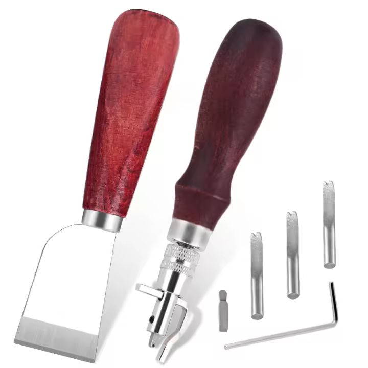 Herramienta De Groover De Cuero Ajustable Cuchillo Para Cortar Y Crear Bordes Beveler Para Manualidades Y DIY - 1