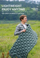 Manta De Seda Para Acampar Ultra Ligera Con Almohadilla Impermeable Individual Con Inflador De Pie De TPU - details 7
