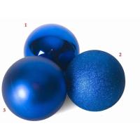 Gerimport Pack 3 Bolas de Navidad color azul 20 cm 3 modelos - details 0