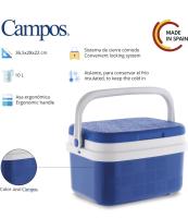 Nevera Portátil Térmica Azul y Blanco Polipropileno Ideal Para Actividades al Aire Libre en el Jardín Camping Barbacoas Pisicna Playa Capacidad 5/10/16/24/29/42LLitros - details 1