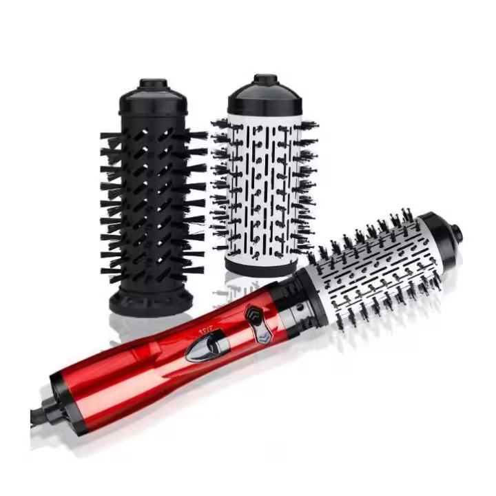 Secador de aire caliente 3 en 1 con función de peinado y rotación para cabello seco, rizado y alisado. - 1