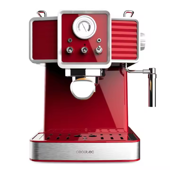 Cecotec Cafetera express Power Espresso 20 Tradizionale Light Red - 1