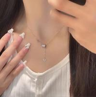 Collar de Borla de Giro de Ley 925 para Mujer, Elega y Lujo, para clavícula, de alta gama. - details 2