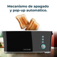 Tostadora de Pan Extra B con Capacidad para Dos Tostadas, 1000W, 7 Posiciones de Tostado Cecotec - details 3