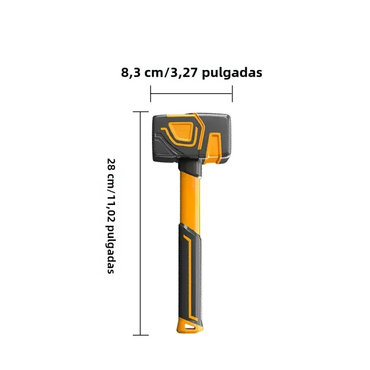 Martillo De Goma Multifuncional Para Trabajadores De La Construcción Herramienta Manual Profesional Para Pavimentación Y Percusión - 1