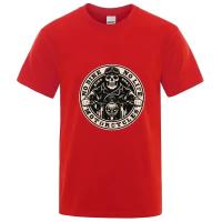 Camiseta De Manga Corta Estampado De Motocicleta Para Hombres Algodón Transpirable Y Ligero Moda Harajuku Streetwear - details 4