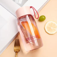 Botella De Agua Deportiva Transparente 380ml Plástico Para Estudiantes Y Adultos Botella Portátil Para Exteriores Y Deportes - details 8