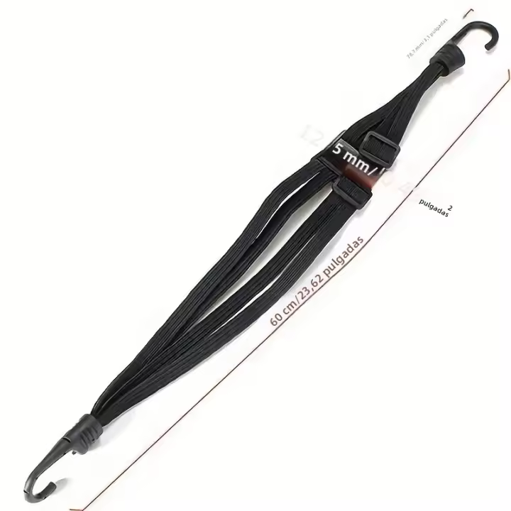 Cinta De Equipaje Universal Para Motocicleta 60cm Con Hebilla Elástica De Alta Resistencia Y Ajuste Estirable Para Equipaje Moto Casco Y Material De Viaje - 1