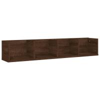 vidaXL Estante de pared para CD contrachapada 100x18x18 cm Blanco, Negro, Roble Sonoma Mueble Almacenaje Estantería para Oficina, Estudio, Dormitorio Estantería/Librería/ mueble de Almacenamiento - details 7
