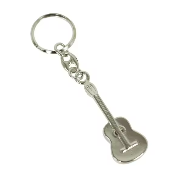 llavero guitarra clasica ftl012 plateado medida: 5,5cm. - 1