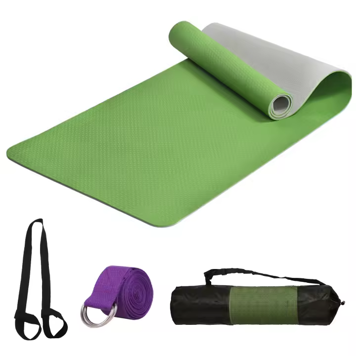 Esterilla Yoga Esterilla Pilates Antideslizante 6mm Alfombrilla de Yoga Esterilla Deporte Yoga Mat para Pilates Yoga Fitness 183x61cm - 1