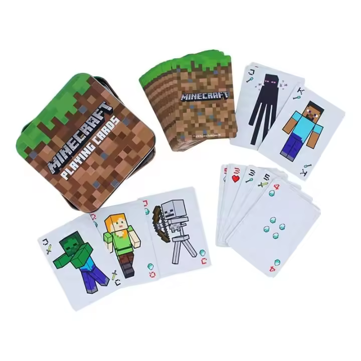 Juego De Cartas Minecraft Con Lata - 1
