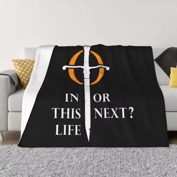 Manta Fluffy De Poliéster 100% Para Adultos Diseño De Warrior Nun in This Life Or Next? Manta Ligera Para Viajes Picnics Hogar Y Avión - 1