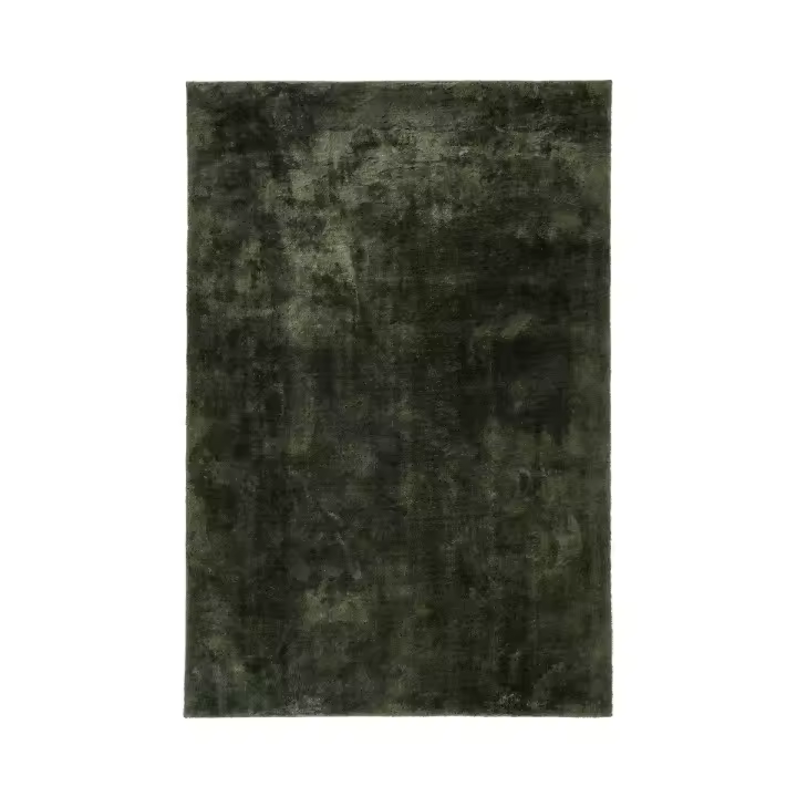 Alfombra Rectangular Miami, Poliéster, Verde, 230x160x1 cm - 1