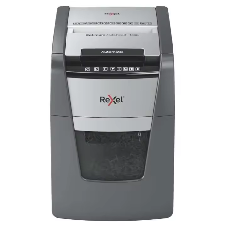 Rexel Optimum Autofeed 100X - Trituradora de Papel Automática - 1