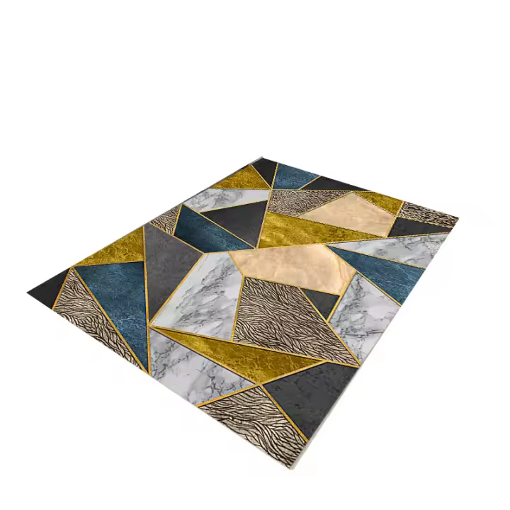 Carpetas Nórdicas De Sintética Modernas Para Sala De Estar Y Dormitorio Alfombra De Piso Con Estilo Europeo Suave Y Lujosa Para Sofá Mesa De Café Cama - 1