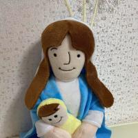 Muñeco De Peluche De Jesús Y María De Amazon Regalo Para El Día De Los Niños Relleno De Algodón PP Tamaño 33cm Unisex - details 7
