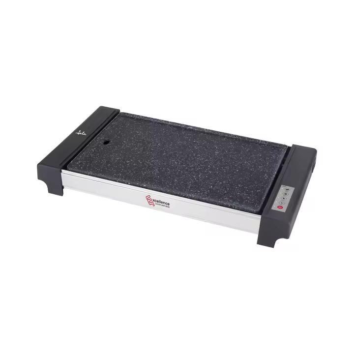 Jata Plancha de Asar Eléctrica Cocina Electrónica 4 Temperaturas con Control Electrónico Superficie de 48 x 32 cm Muy resistente al Rayado y Antiadherente 2700 W, Negro - GR3000 - 1