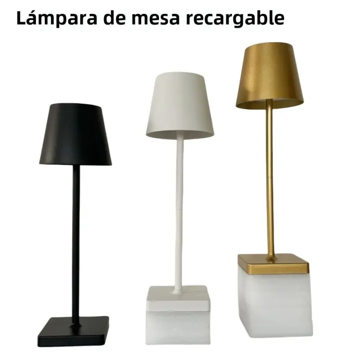 Lámpara De Mesa LED Con Sensor Táctil Luz Nocturna De 3 Colores Para Dormitorio Decoración De Comedor Iluminación De Ambiente Para Club Y Café - 1