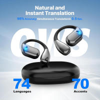 Auriculares De Traducción Bilingüe Bluetooth 5.4 Con Control Táctil Para Viajes Y Negocios Auriculares Inteligentes Con Voz Instantánea Para Aprendizaje - details 13
