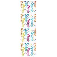 vidaXL Estor enrollable para ducha con casete 70x240cm tela ancho 66cm en color Gris claro/Splash/Adorno y más | protección solar decorativa para ventanas hogar oficina dormitorio fácil de instalar - details 1
