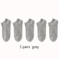 Calcetines De Tobillo Cómodos Y Transpirables Para Hombre Y Mujer Negros Blancos Grises Paquete De 5 O 10 Pares Para Primavera Verano - details 8