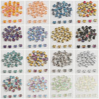 30pcs Lámparas De Cabeza De Gato De Vidrio De Colores Arcoíris 8x10MM Bohemia Para Manualidades Joyería DIY Pendientes - details 4