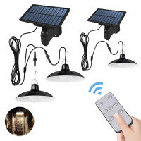 Lámpara Solar De Pared Exterior LED Impermeable Con Control Remoto Doble Cabeza Decoración Para Granero Barn Quincho - details 0
