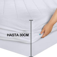 Various-Protector De Colchón Acolchado Transpirable,Acolchado Impermeable,Funda de Colchón Microfibra Relleno Poliester 240 gsm,Protector De Colchón Rizo Impermeable 130gsm,Cubrecolchón, Elástico En Todo El Contorno,Reversible,Absorbente - details 12