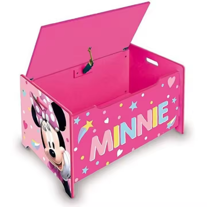 Arditex Juguetero de Madera Minnie Mouse Disney 62x40x37cm para Organizar Juguetes - 1