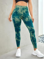 Pantalones De Yoga De Cintura Alta Sin Costuras Para Mujer Levanta Glúteos Pierna Larga Elasticidad Completa Fitness Running - details 6
