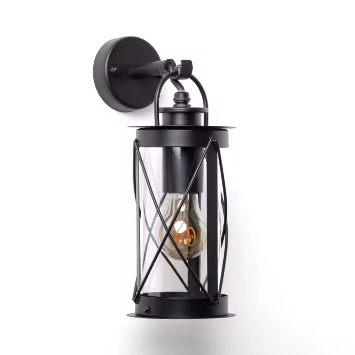 Ledkia Lámpara de Pared Exterior Acero Inoxidable Gedja Negro - 1