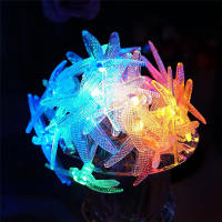 Luces De Hiedra De 40 LED Dragonfly Decorativas Luz Fae Tirada De Batería Para Decoración De Dormitorio Boda Navidad - details 9