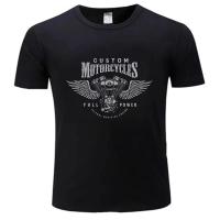 Camiseta Para Hombres 2024 Con Diseño De Motor De Motocicleta Estilo Bobber Chopper Harleys Oversize Davidson Ropa Casual Unisex - details 9