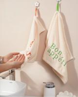 Toalla De Mano Colgante Nórdica Para Cocina Y Baño Absorbente De Velours Coral Bordada Material De Poliéster 100% - details 0