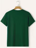 Camiseta De Verano Para Hombre 100% Algodón Cómodo Y Suelto Con Impresión De Sistemas Solares Y Planetas Cuello Redondo Manga Corta Top Transpirable - details 22