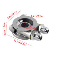 Adaptador De Filtro De Placa De Ensamblaje De Aceite De Aluminio AN8 AN10 Para Turbo Termostato Envío De Aceite Universal - details 1