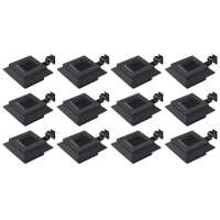 vidaXL 12x Lámparas Solares LED de Exterior Cuadradas 12cm Iluminación Color Blanco,  Negro, y mas - details 1