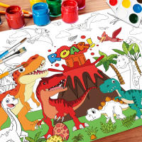 Libro De Colores Grande 110x80cm Con Dinosaurios Para Niños Mesa De Colorear Para Fiestas De Cumpleaños Suministros Y Favoritos - details 4
