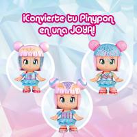 Pinypon Pop  Shine , Muñeca  de 17 cm para  Personalizar con 500 Cristales Brillantes de 7 Colores Diferentes, Famosa PNY57000 - details 4