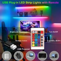 Tira De Luz LED RGB 5050 Control Remoto Y APP Decorativa Para Interiores Sin Control De Agua Fuente De Alimentación DC 5V - details 3