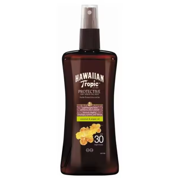 HAWAIIAN TROPIC Protective Dry Spray Oil Mist SPF 30   200 ml Aceite Protector Solar - 1