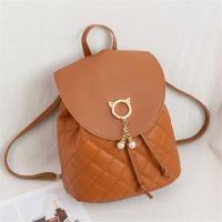 Mochila Mini De Mujer Moda PU Cuero Pequeña Con Cordón Estilo Casual Para Estudiantes Bolsa De Libros Colorido Dibujos Animados - details 6