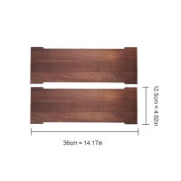 2Pcs Tabla De Camping Multifuncional Unitaria Portátil Tablero De Extensión Para Mesa De Camping IGT Tablero De Comida Para Exteriores Color Madera - details 10