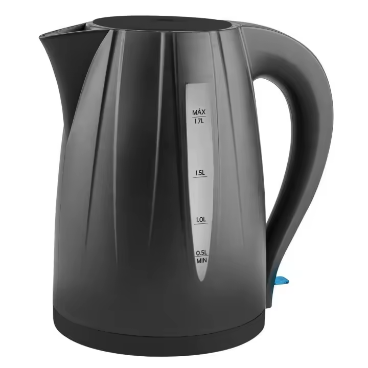 Hervidor de agua eléctrico de plástico negro 2200 W 1.7 L KUKEN - 1